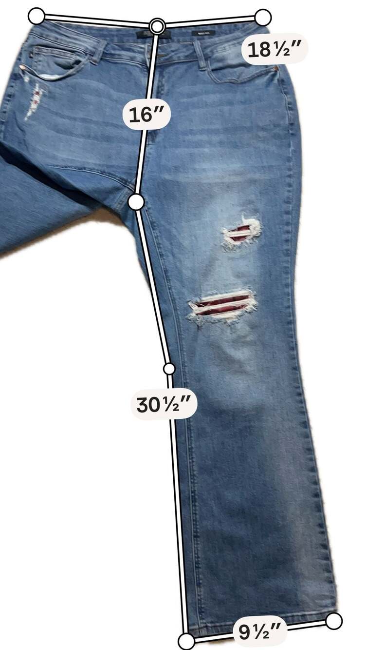 Judy Blue Style JB88898 MD Boot Cut Jeans Size 20W - Picture 2 of 6